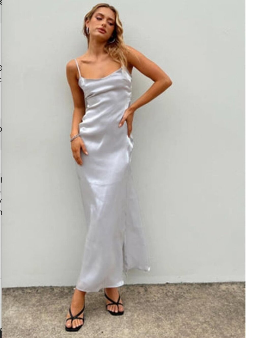PRINCESS POLLY Beryl Maxi Dress In Silver